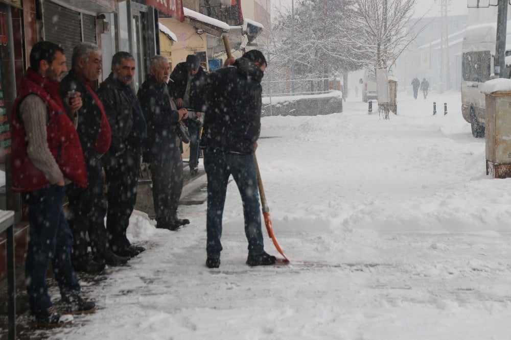 Vartolular Mart ayını beklerken kar sürprizi ile uyandılar 