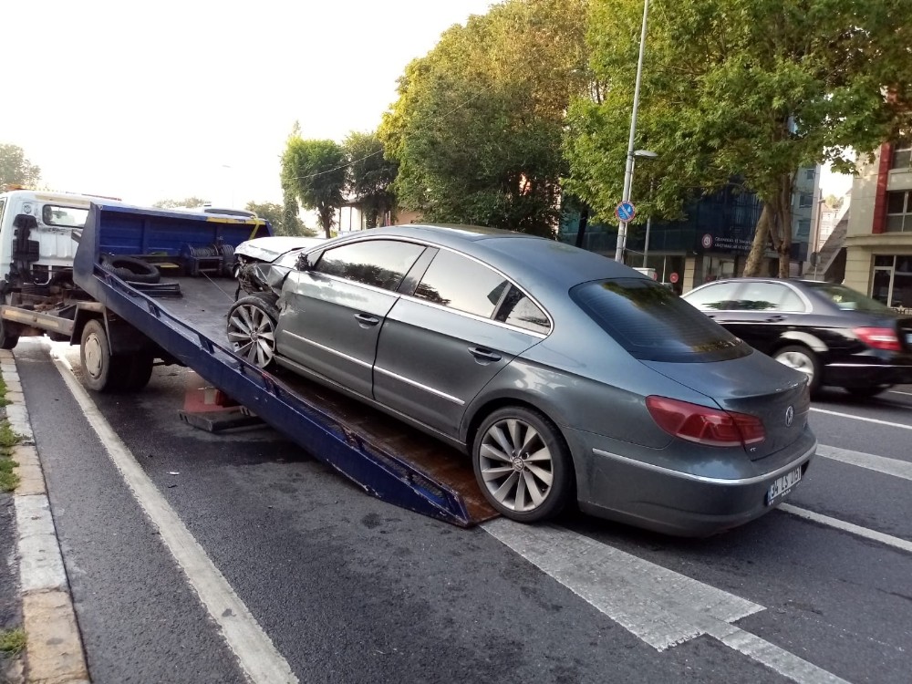 Vatan Caddesinde trafik kazası: 1 yaralı 