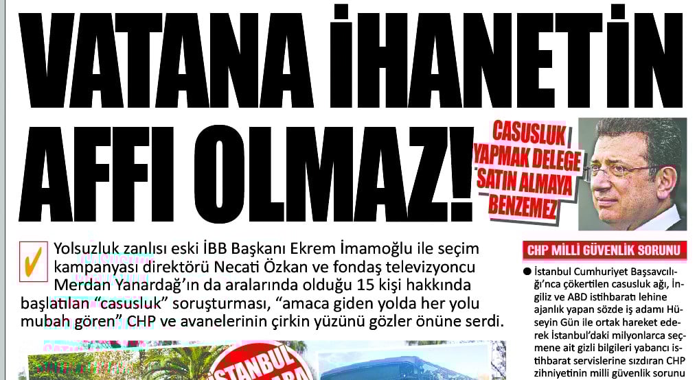 Vatana ihaneti kayyım temizler