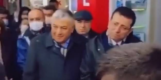 Vatandaş çok fena köşeye sıkıştırdı... İmamoğlu'nun zor anları kamerada