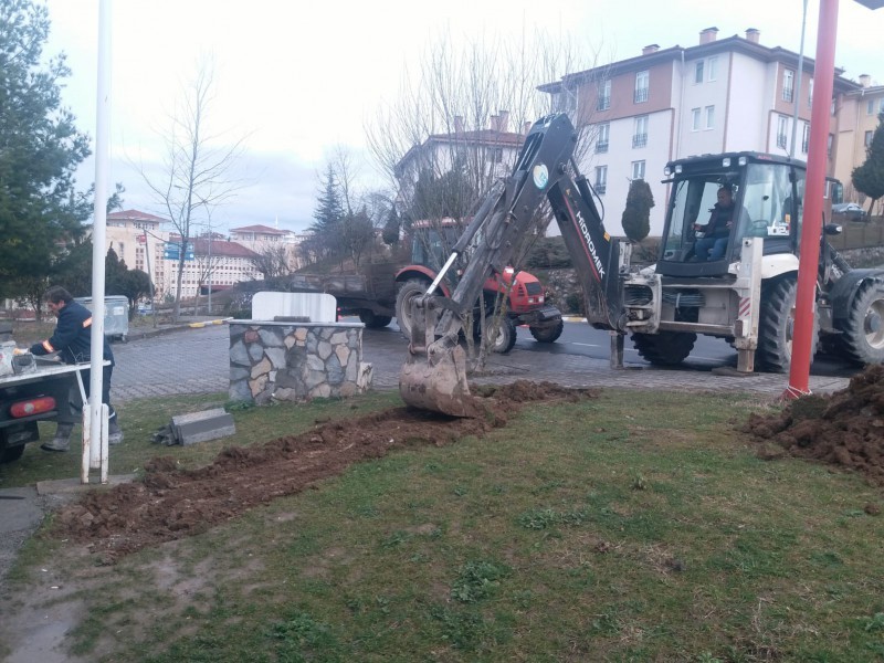 Vatandaş talep etti ekipler yaptı 