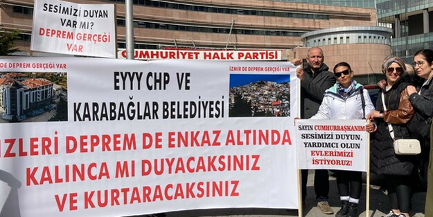 Vatandaşın bunlar için zerre kıymeti yok! İzmir’de kentsel dönüşüme CHP’li Belediye böyle engel oldu!
