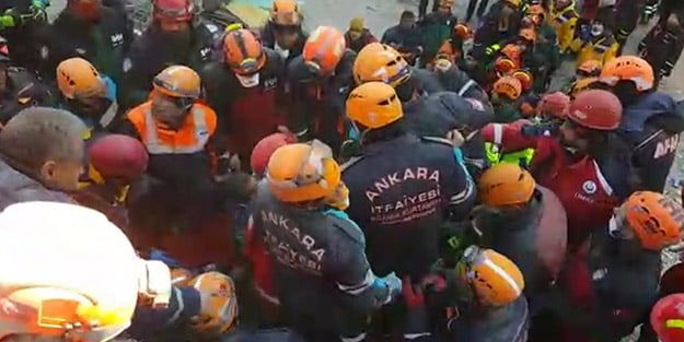 Vatandaşın kurtarılma anı kamerada