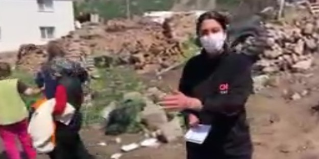 Vatandaşlar kendini yere attı! CNN Türk muhabiri Fulya Öztürk canlı yayında depreme yakalandı