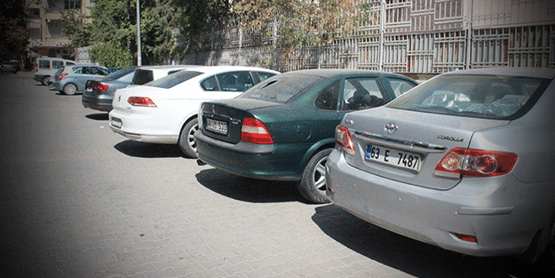 Vatandaşlar şoke oldu! Yabancı plakalı araçlar bir kadının hışmına uğradı