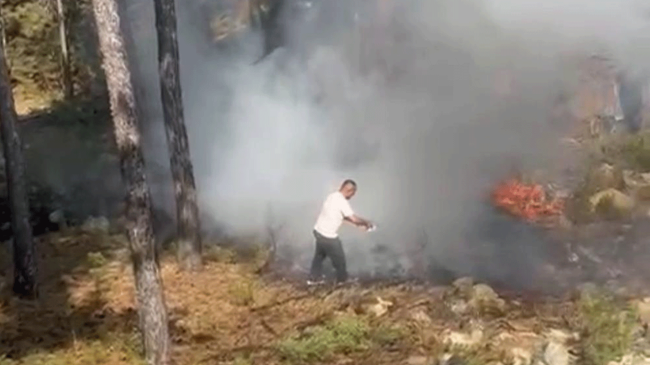 Vatandaşlar yangını engelledi