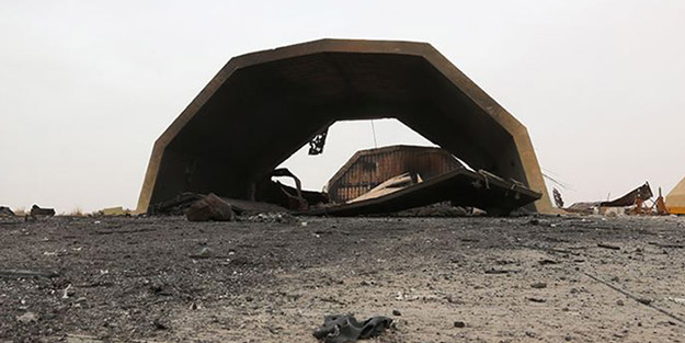 Vatiyye Üssü'nün vurulma anını yayınladılar