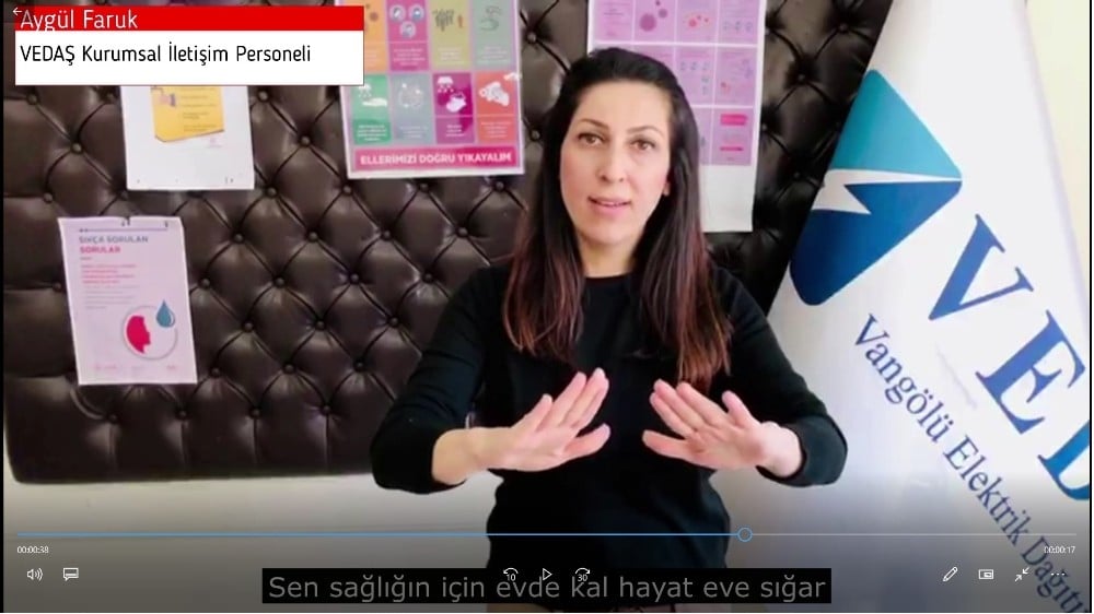 VEDAŞ’tan işitme engelli tüketiciler için örnek hizmet 