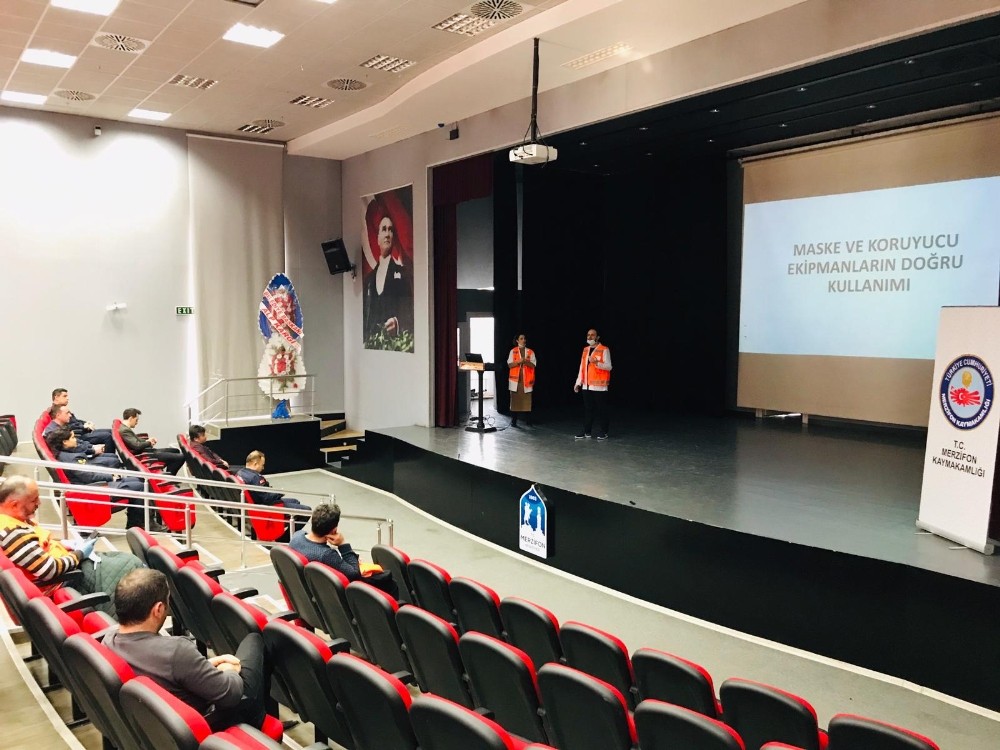Vefa Sosyal Destek Grubu’na hijyen kuralları anlatıldı 