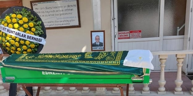 Vefat eden muhtar son yolculuğuna uğurlandı
