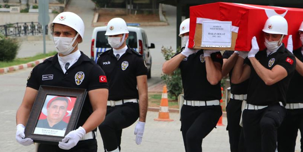Vefat eden polis memuruna son görev