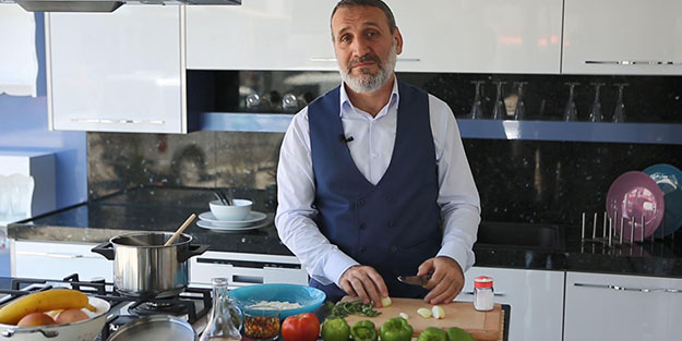 Vekil adayı biber dolması yaparak mesaj verdi