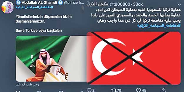 Veliahtın trollerinin hedefi Türkiye