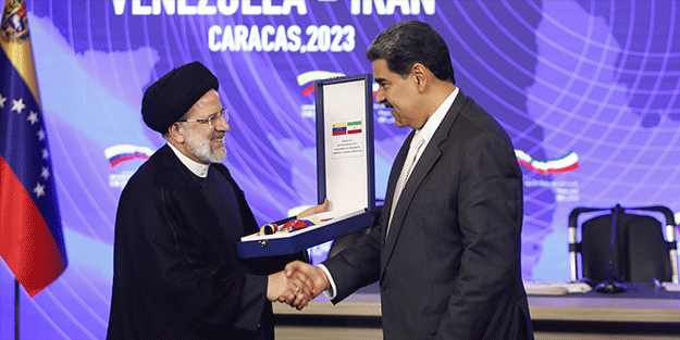 Venezuela Devlet Başkanı Maduro ve İran Cumhurbaşkanı Reisi'den ortak basın toplantısı