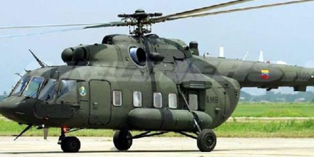 Venezuela'da helikopter düştü! Ölüler var