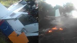 Venezuela'da düşen uçaktaki 5 asker öldü