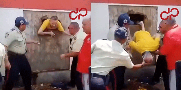 Venezuela’da fıkra gibi olay! Hapisten kaçmak isteyen mahkumların kazdığı tünel polis merkezine çıktı.