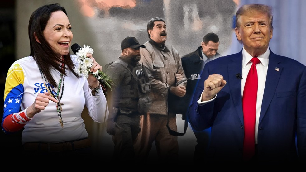 Venezuela’nın kukla muhalefet liderine bakın! Machado değil sanki Trump konuştu