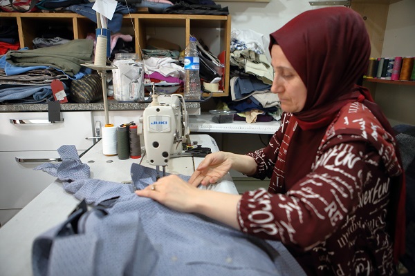 Veresiye aldığı makineyle işini kurdu!