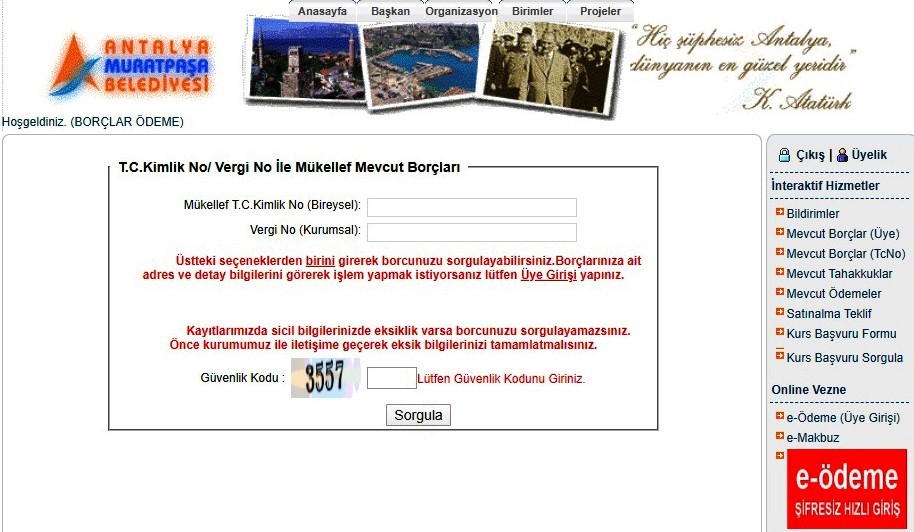 Vergi ödemeleri evden de mümkün 