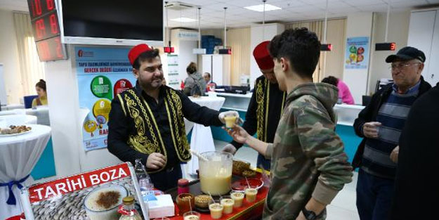 Vergisini ödeyene 'boza' ikram edildi