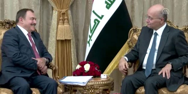 Veysel Eroğlu, Irak Cumhurbaşkanı Salih ile görüştü