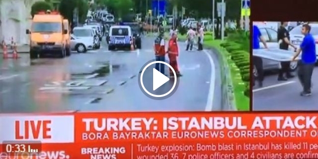 Vezneciler saldırısını sunarken Euronews'te mikrofon açık kalınca...