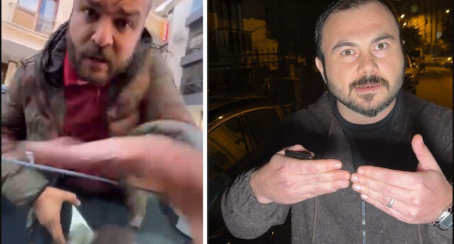 Vicdansız maganda eşi ve bebeğinin yanında saldırdı! Ters yönden gelen gözü dönmüş sürücü trafikte terör estirdi