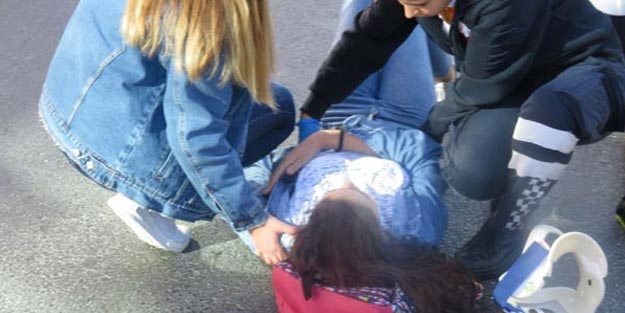 Vicdansız sürücü, çarptığı kız çocuğunu olay yerinde bırakıp kaçtı