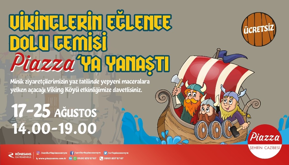 Vikingler’in gemisi Piazza’ya yelken açtı 