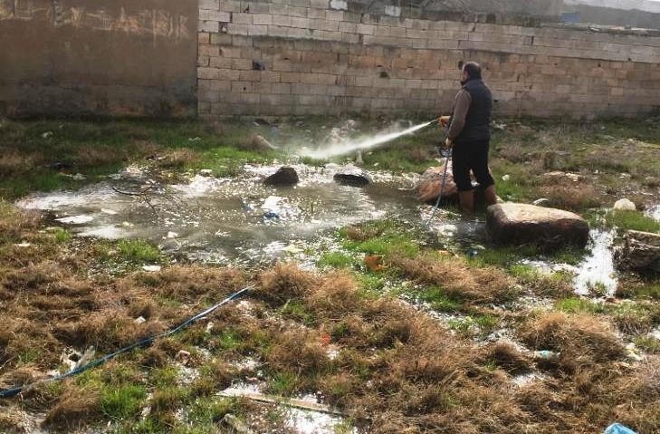 Viranşehir’de larva ile mücadele 