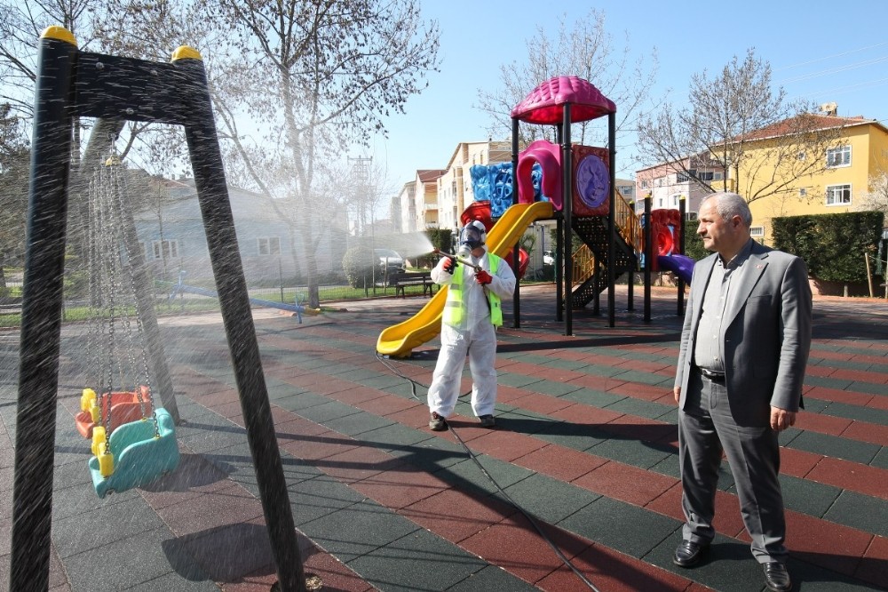 Virüse karşı çalışmalar Büyükgöz’ün denetiminde 