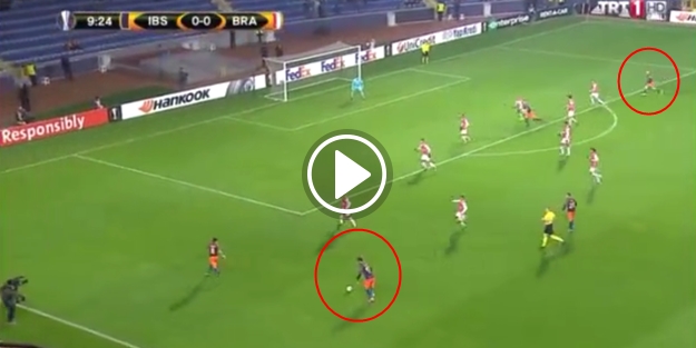 Visca'dan Braga'ya mükemmel gol