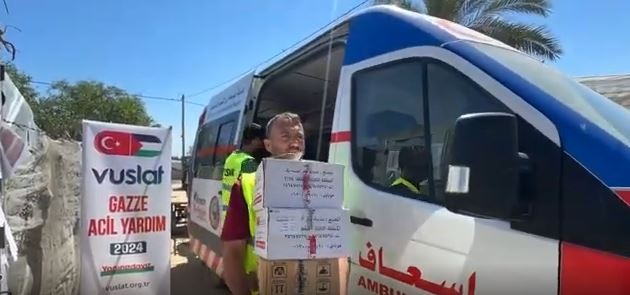 Vuslat Derneği Gazze'de İnsani Yardım Çalışmalarına Devam Ediyor