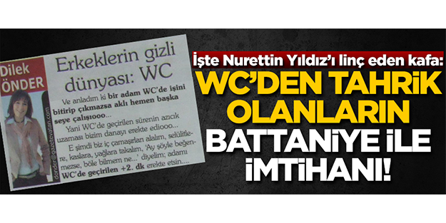“WC’den tahrik” olanların, “Battaniye” ile imtihanı!..