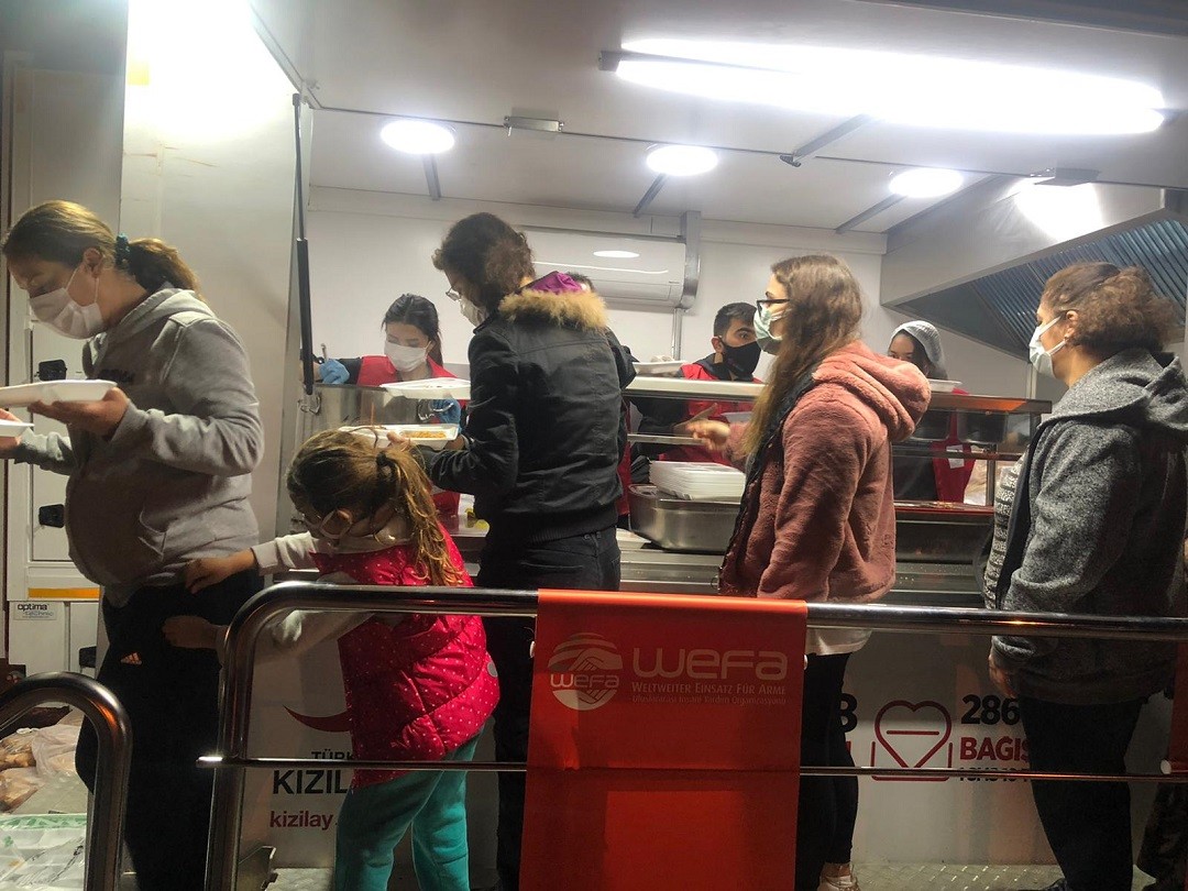 WEFA, Avrupa'dan afet bölgesine ulaşan ilk kurum oldu