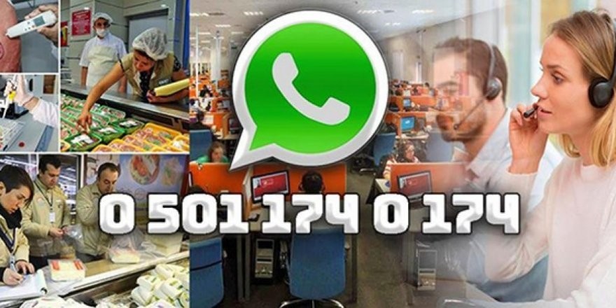 Whatsapp gıda ihbar hattı hizmette 
