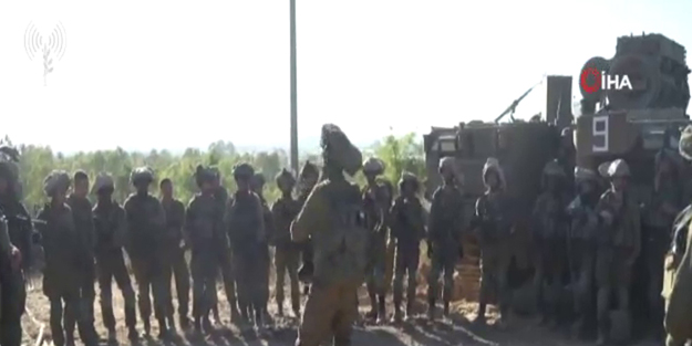 Ya Kahhar! İsrail askerinin Gazze sınırındaki hazırlığı böyle görüntülendi