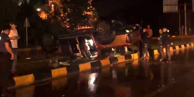 Yağmur kazaları da beraberinde getirdi