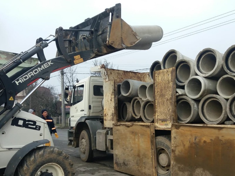 Yağmur suyu ana hat çalışması başladı 