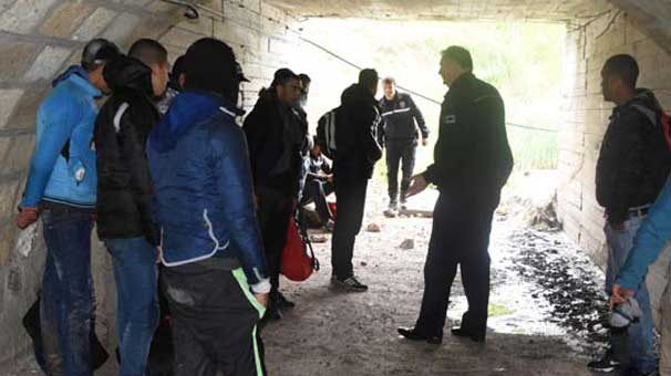 Yağmur yağınca burada yakalandılar