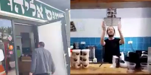 Yahudi dükkanında koronavirüsten korunmak için Kur'an dinliyor