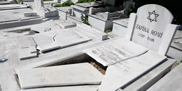 Yahudi mezarlığına yapılan saldırıya soruşturma