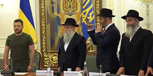 Yahudi Zelensky, hahamlarla buluşup İşgalci İsrail’den daha fazla destek istedi