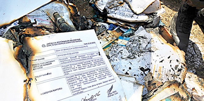 Yakılan belgeler için komisyon