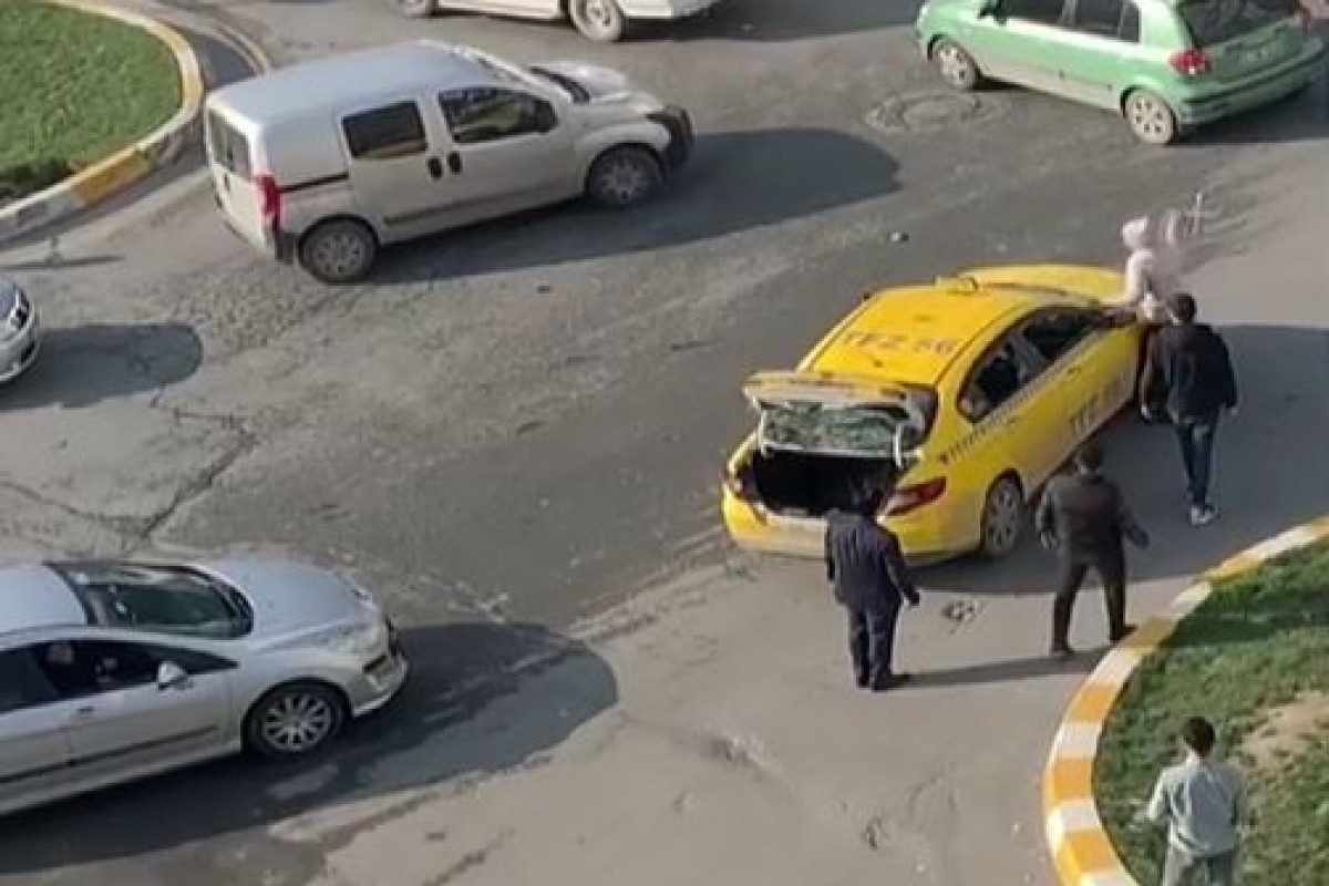 'Yakın mesafeye gitmem' deyince çıldırdı, taksinin camlarını paramparça etti