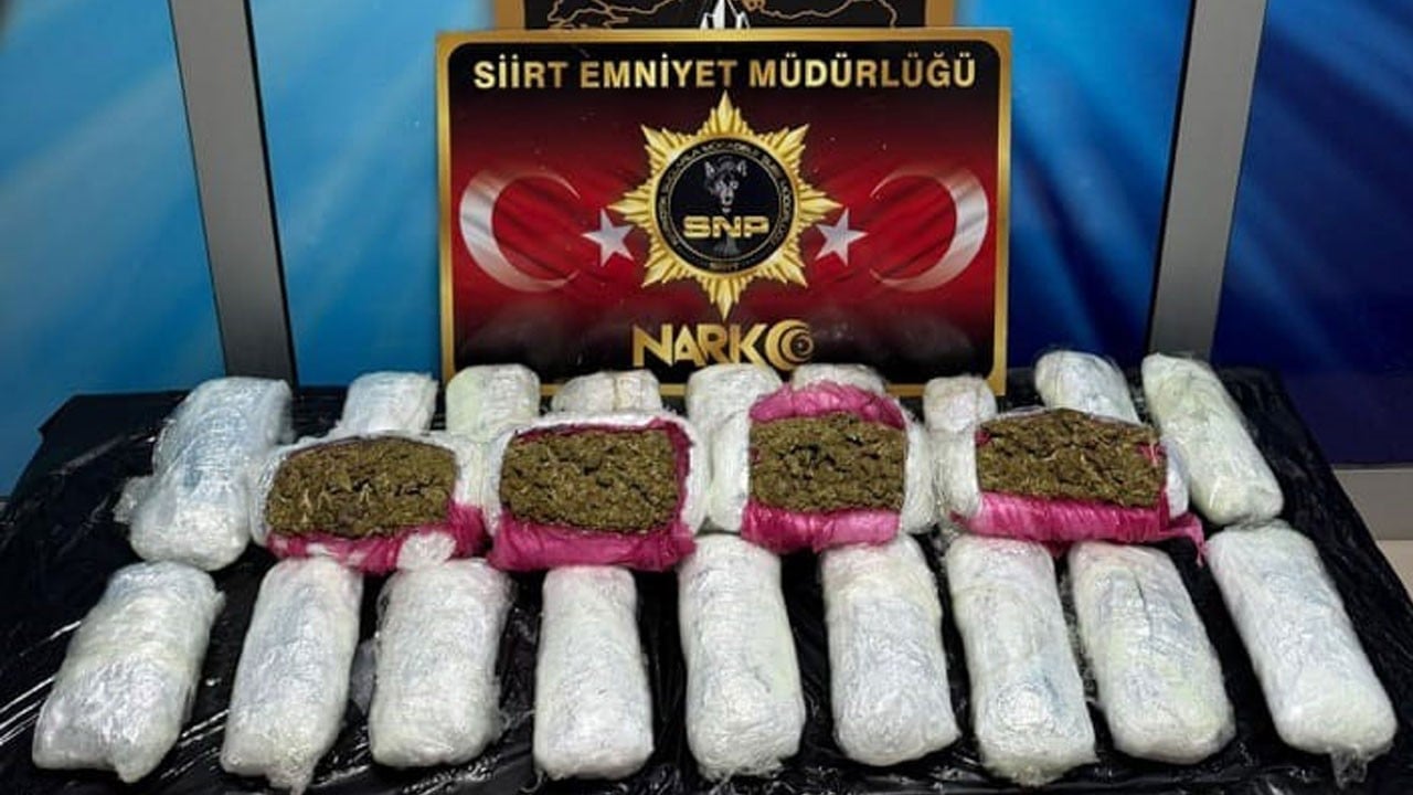 Yaklaşık 10 kilogram esrar ele geçirildi