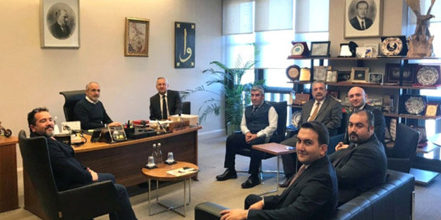 Yalçın Topçu, TURYOLDER'i makamında kabul etti