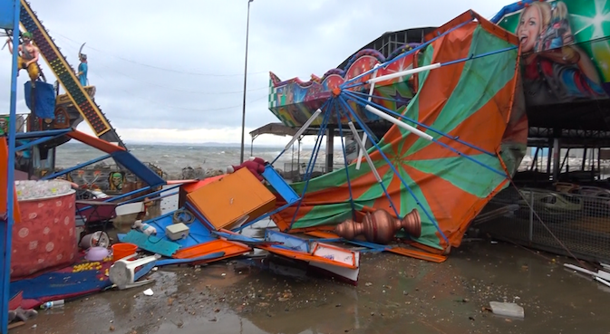 Yalova’da fırtına, lunaparkta 10 milyon liralık hasar oluşturdu