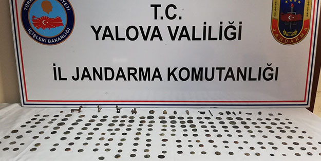 Yalova'da operasyon! 262 parça ele geçirildi